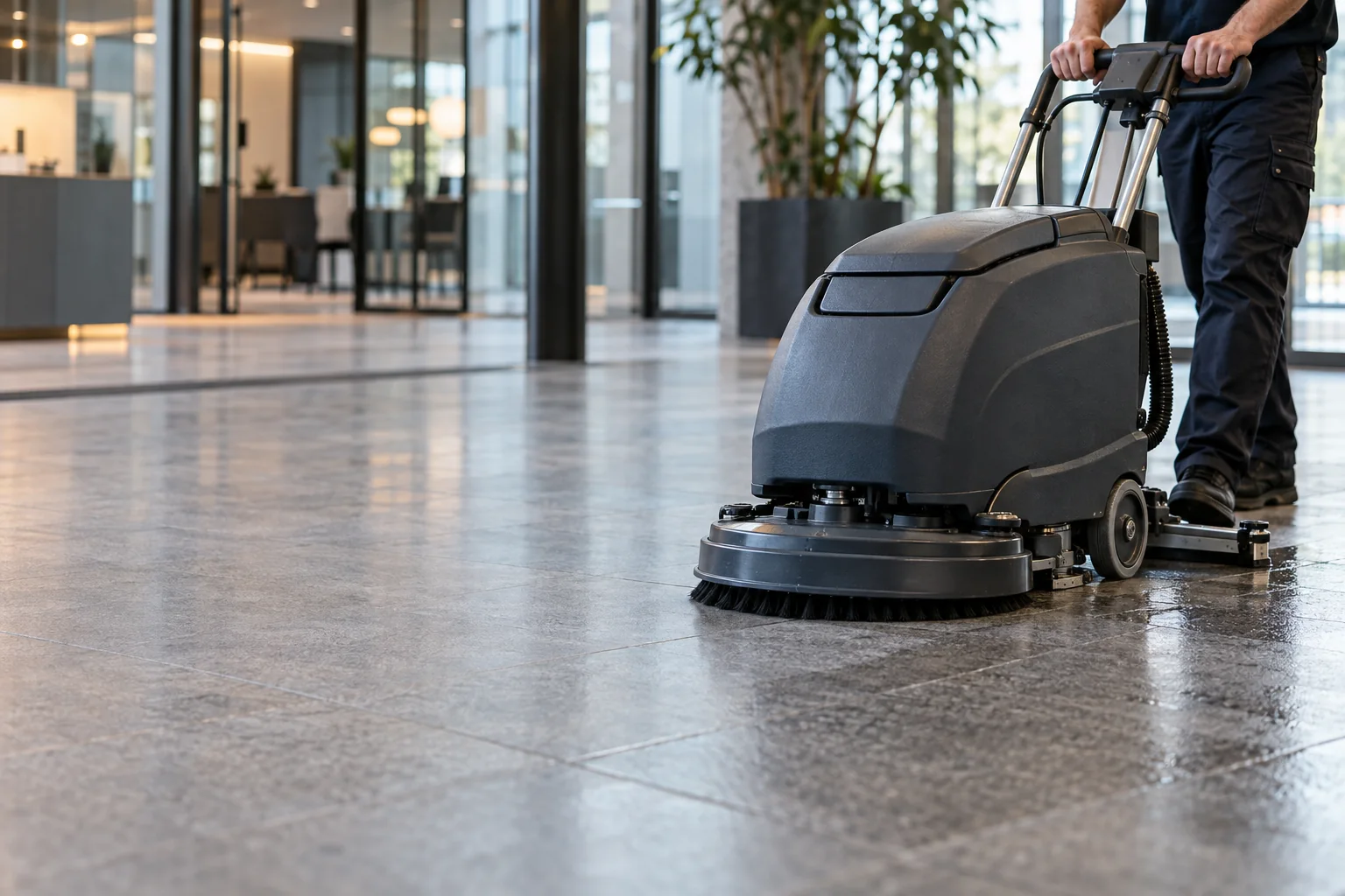 Gepflegte gewerbliche Räume als Bildmotiv